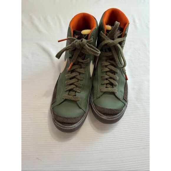 Nike Blazer Mid 77 Vintage Army Olive Orange White DZ5176-300 Mens 8 Women’s 9.5 main image 9